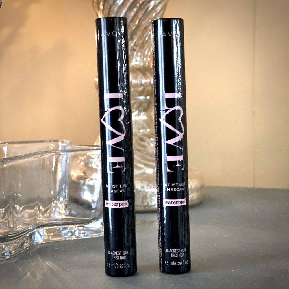 Avon Love Waterproof Mascara in Blackest Black (Set of 2)